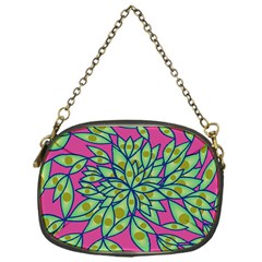 Big Growth Abstract Floral Texture Chain Purses (one Side)  by Simbadda