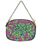 Big Growth Abstract Floral Texture Chain Purses (One Side)  Front