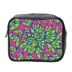 Big Growth Abstract Floral Texture Mini Toiletries Bag 2-side by Simbadda