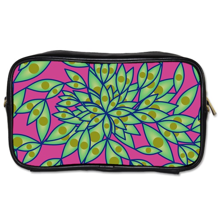 Big Growth Abstract Floral Texture Toiletries Bags 2-Side