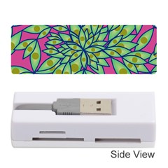 Big Growth Abstract Floral Texture Memory Card Reader (stick)  by Simbadda