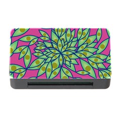 Big Growth Abstract Floral Texture Memory Card Reader With Cf by Simbadda