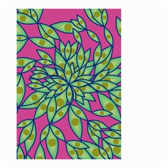 Big Growth Abstract Floral Texture Small Garden Flag (two Sides) by Simbadda