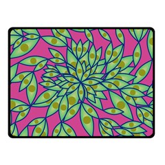 Big Growth Abstract Floral Texture Double Sided Fleece Blanket (small)  by Simbadda