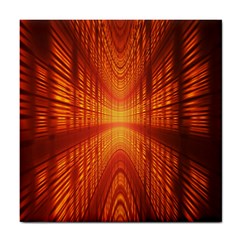 Abstract Wallpaper With Glowing Light Tile Coasters