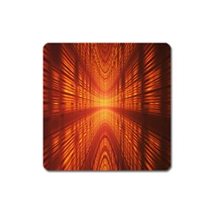 Abstract Wallpaper With Glowing Light Square Magnet by Simbadda