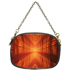 Abstract Wallpaper With Glowing Light Chain Purses (two Sides)  by Simbadda