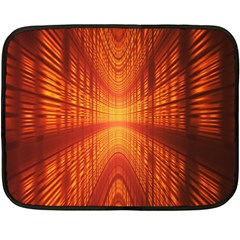 Abstract Wallpaper With Glowing Light Double Sided Fleece Blanket (mini)  by Simbadda