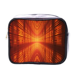 Abstract Wallpaper With Glowing Light Mini Toiletries Bags by Simbadda