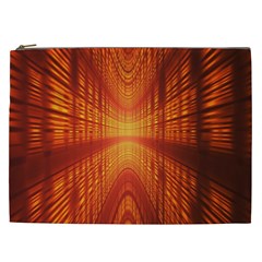 Abstract Wallpaper With Glowing Light Cosmetic Bag (xxl)  by Simbadda