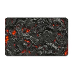 Volcanic Lava Background Effect Magnet (rectangular) by Simbadda