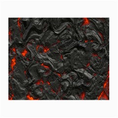 Volcanic Lava Background Effect Small Glasses Cloth (2-side) by Simbadda