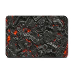 Volcanic Lava Background Effect Small Doormat  by Simbadda