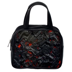 Volcanic Lava Background Effect Classic Handbags (one Side) by Simbadda