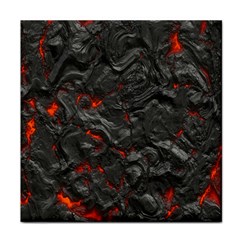 Volcanic Lava Background Effect Face Towel by Simbadda