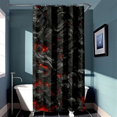 Volcanic Lava Background Effect Shower Curtain 36  X 72  (stall)  by Simbadda