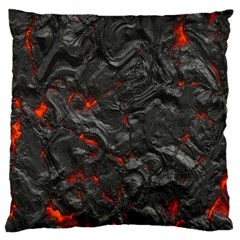 Volcanic Lava Background Effect Standard Flano Cushion Case (two Sides) by Simbadda