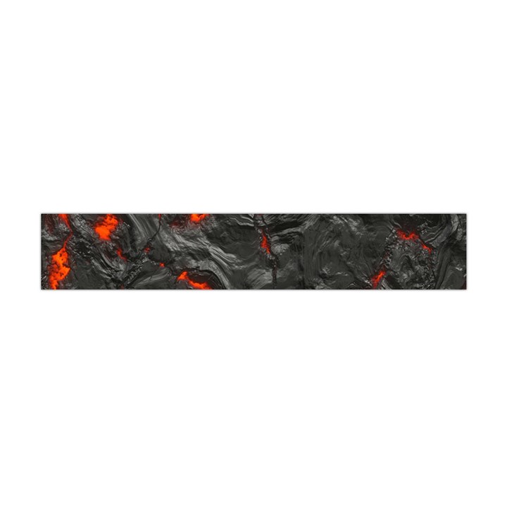 Volcanic Lava Background Effect Flano Scarf (Mini)