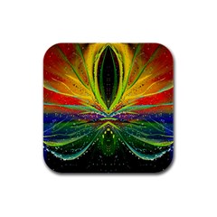 Future Abstract Desktop Wallpaper Rubber Square Coaster (4 Pack)  by Simbadda