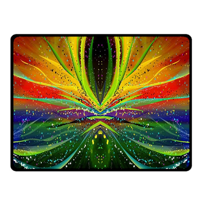 Future Abstract Desktop Wallpaper Double Sided Fleece Blanket (Small) 