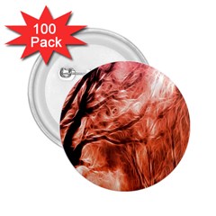 Fire In The Forest Artistic Reproduction Of A Forest Photo 2 25  Buttons (100 Pack)  by Simbadda