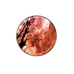 Fire In The Forest Artistic Reproduction Of A Forest Photo Hat Clip Ball Marker by Simbadda