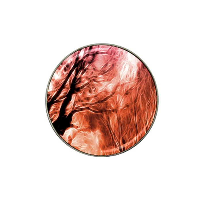 Fire In The Forest Artistic Reproduction Of A Forest Photo Hat Clip Ball Marker (10 pack)