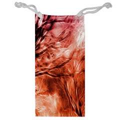 Fire In The Forest Artistic Reproduction Of A Forest Photo Jewelry Bag by Simbadda