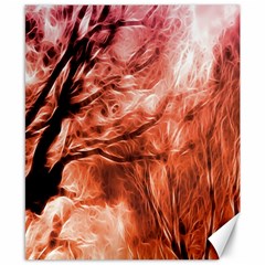 Fire In The Forest Artistic Reproduction Of A Forest Photo Canvas 8  X 10  by Simbadda