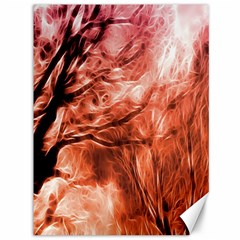 Fire In The Forest Artistic Reproduction Of A Forest Photo Canvas 36  X 48   by Simbadda