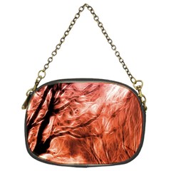 Fire In The Forest Artistic Reproduction Of A Forest Photo Chain Purses (two Sides)  by Simbadda