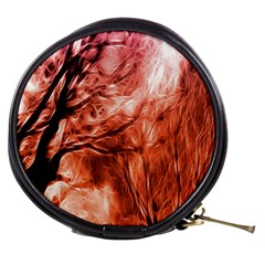 Fire In The Forest Artistic Reproduction Of A Forest Photo Mini Makeup Bags by Simbadda