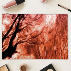 Fire In The Forest Artistic Reproduction Of A Forest Photo Cosmetic Bag (xxl)  by Simbadda