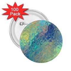 Colorful Patterned Glass Texture Background 2 25  Buttons (100 Pack)  by Simbadda