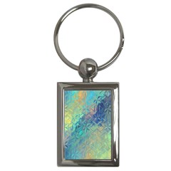 Colorful Patterned Glass Texture Background Key Chains (rectangle)  by Simbadda