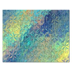 Colorful Patterned Glass Texture Background Rectangular Jigsaw Puzzl by Simbadda