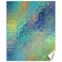 Colorful Patterned Glass Texture Background Canvas 16  X 20   by Simbadda