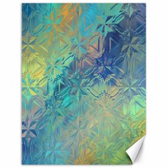 Colorful Patterned Glass Texture Background Canvas 18  X 24   by Simbadda