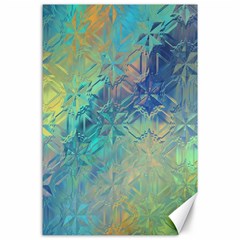 Colorful Patterned Glass Texture Background Canvas 24  X 36  by Simbadda