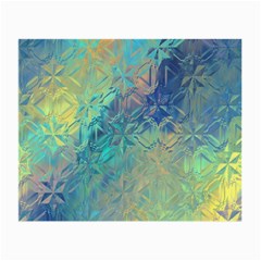 Colorful Patterned Glass Texture Background Small Glasses Cloth (2-side) by Simbadda