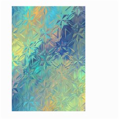 Colorful Patterned Glass Texture Background Large Garden Flag (two Sides) by Simbadda