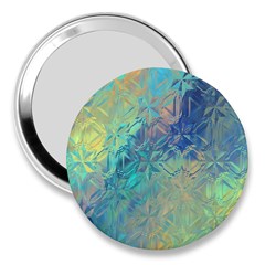 Colorful Patterned Glass Texture Background 3  Handbag Mirrors by Simbadda