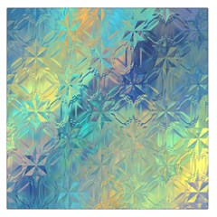 Colorful Patterned Glass Texture Background Large Satin Scarf (square) by Simbadda