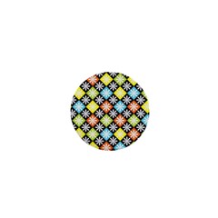 Diamond Argyle Pattern Colorful Diamonds On Argyle Style 1  Mini Magnets by Simbadda