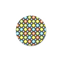 Diamond Argyle Pattern Colorful Diamonds On Argyle Style Golf Ball Marker (4 Pack) by Simbadda