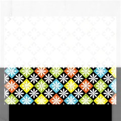 Diamond Argyle Pattern Colorful Diamonds On Argyle Style Rectangular Jigsaw Puzzl by Simbadda