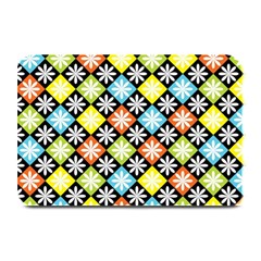 Diamond Argyle Pattern Colorful Diamonds On Argyle Style Plate Mats by Simbadda