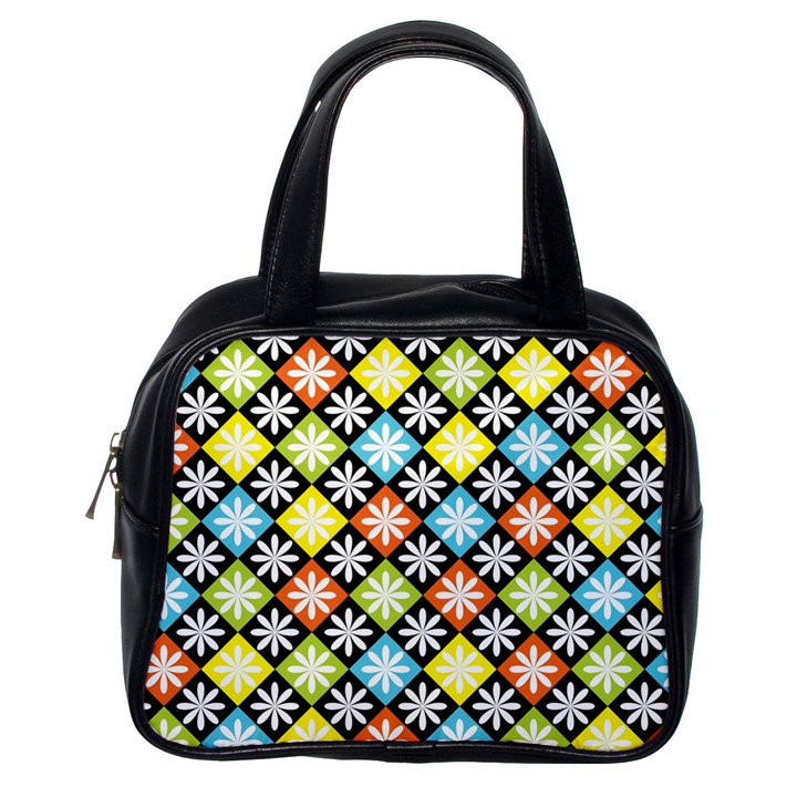 Diamond Argyle Pattern Colorful Diamonds On Argyle Style Classic Handbags (One Side)