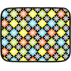 Diamond Argyle Pattern Colorful Diamonds On Argyle Style Double Sided Fleece Blanket (mini)  by Simbadda