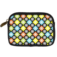 Diamond Argyle Pattern Colorful Diamonds On Argyle Style Digital Camera Cases by Simbadda